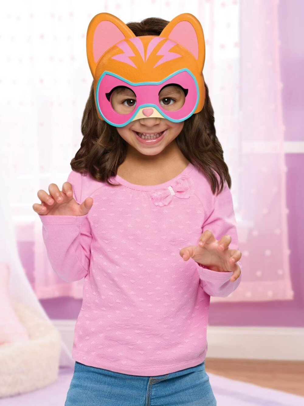 Disney Junior SuperKitties Ginny Hero Mask with Sounds, Adjustable Strap, NEW - Picture 3 of 5